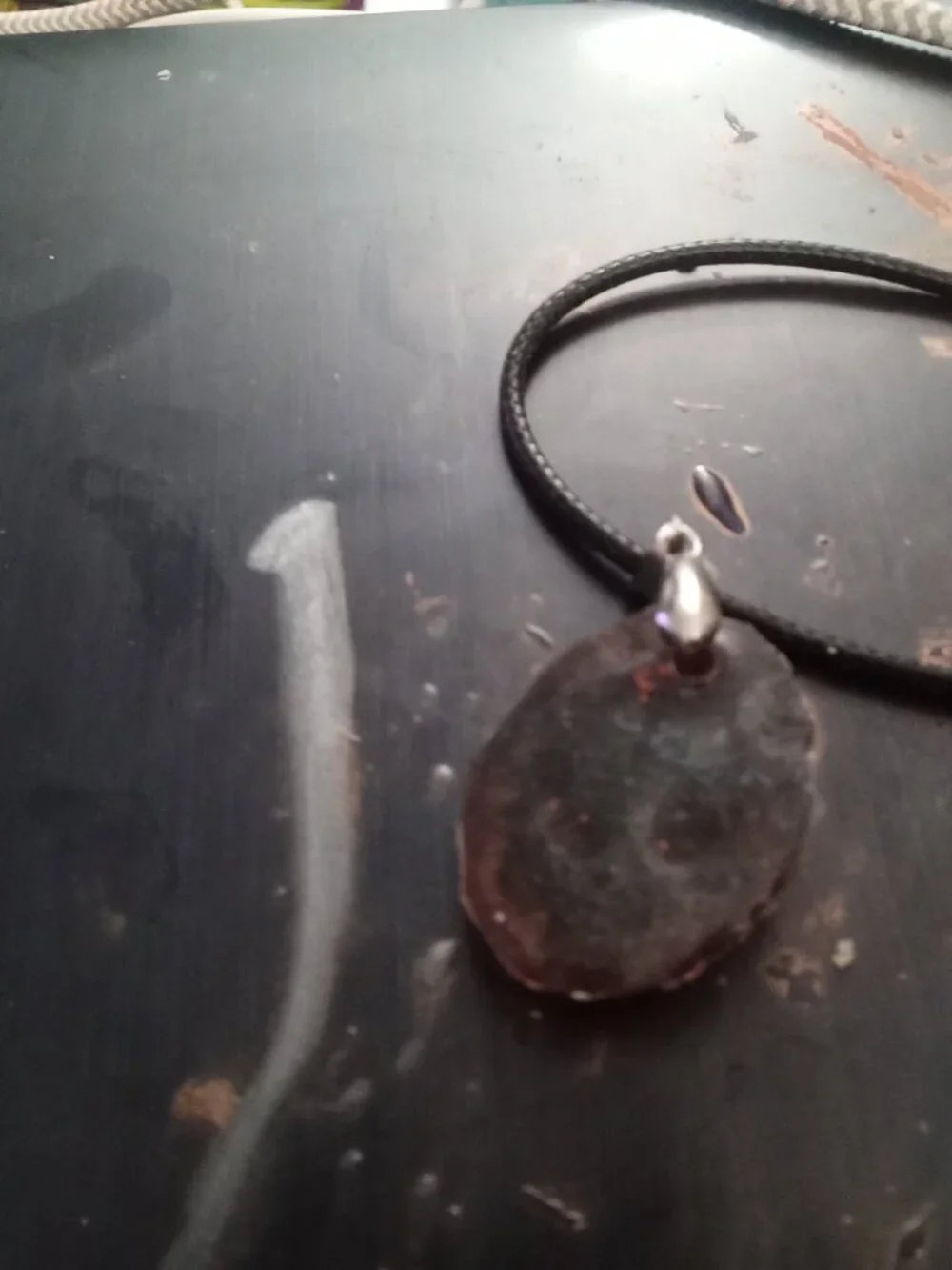 Handmade Red Resin Dragon Head Necklace